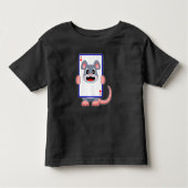 Maus-Poker-Poker-Karten Kleinkind T-shirt (Vorderseite)