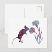 Maus Postkarte (Vorne/Hinten)