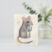 Maus Postkarte (Stehend Vorderseite)