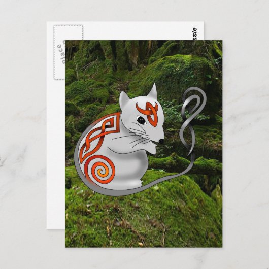 Maus Postkarte (Vorne/Hinten)