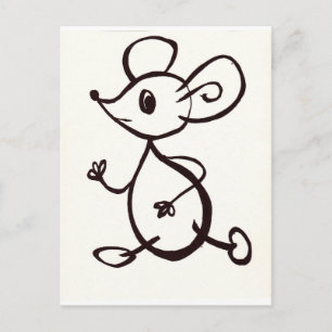 Maus Postkarte