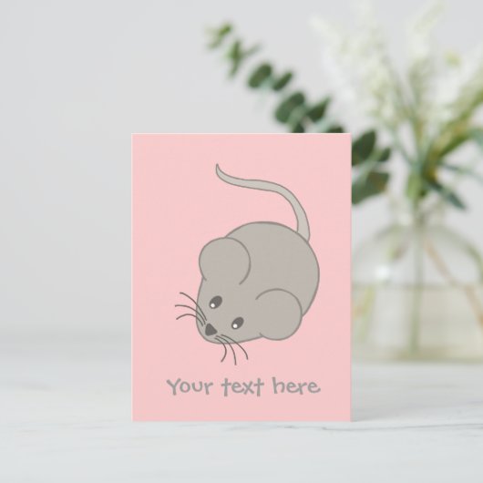 Maus Postkarte (Stehend Vorderseite)