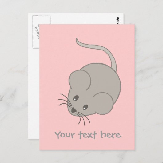 Maus Postkarte (Vorne/Hinten)