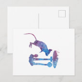 Maus Postkarte (Vorne/Hinten)