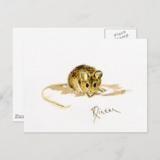Maus-Postkarte Postkarte (Vorne/Hinten)