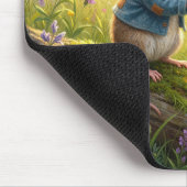 Maus pustet Löwenzahn-Sämlinge weg Mousepad (Ecke)