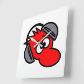 Maus Quadratische Wanduhr (Winkel)