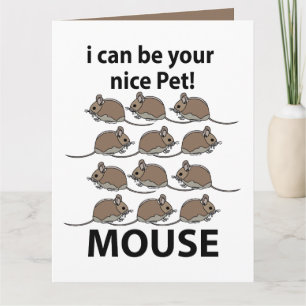 Maus Ratte Tier Ich Kann Deine Nettes Haustier Mau Karte