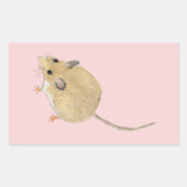 Maus Rechteckiger Aufkleber (Vorderseite)