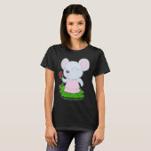 Maus-Rose-Blume T-Shirt (Vorne ganz)