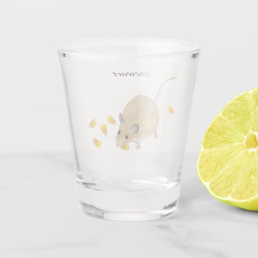 Maus Schnapsglas (Rückseite)