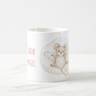 Maus Schnee Engel Winter Weihnachten Kaffeetasse