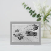 Maus sicherlöst Mausefalle Postkarte (Stehend Vorderseite)
