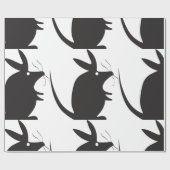 Maus-Silhouette Geschenkpapier (Flach)