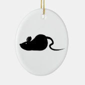 Maus-Silhouette Keramikornament (Rechts)