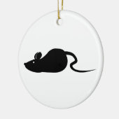 Maus-Silhouette Keramikornament (Links)