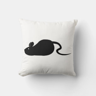 Maus-Silhouette Kissen