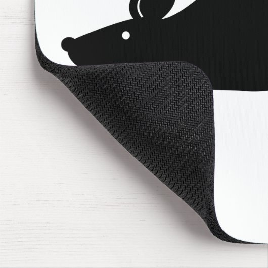 Maus-Silhouette Mousepad (Ecke)