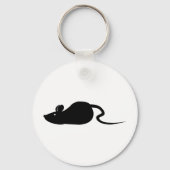 Maus-Silhouette Schlüsselanhänger (Vorderseite)