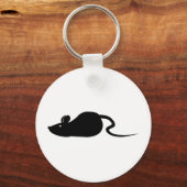 Maus-Silhouette Schlüsselanhänger (Vorderseite)