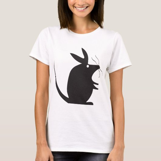 Maus-Silhouette T-Shirt (Vorderseite)