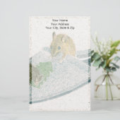 Maus Slipper Briefpapier (Stehend Vorderseite)