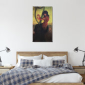 Maus spielt Harfe Leinwanddruck (Insitu (Schlafzimmer))