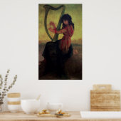 Maus spielt Harfe Poster (Küche)