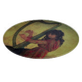 Maus spielt Harfe Schneidebrett (Ecke)