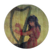 Maus spielt Harfe Schneidebrett (Vorderseite)