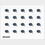 Maus-Sticker Quadratischer Aufkleber (Blatt)