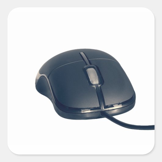 Maus-Sticker Quadratischer Aufkleber (Vorderseite)