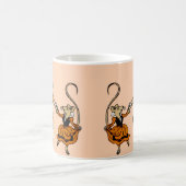 Maus tanzen mit Katze Kaffeetasse (Mittel)