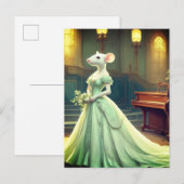 Maus tragen Extravagantes Gewand Postkarte (Vorne/Hinten)