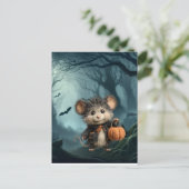 Maus-Trick oder Treater Halloween Postkarte (Stehend Vorderseite)
