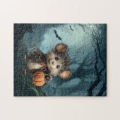 Maus-Trick oder Treater Halloween Puzzle (Horizontal)