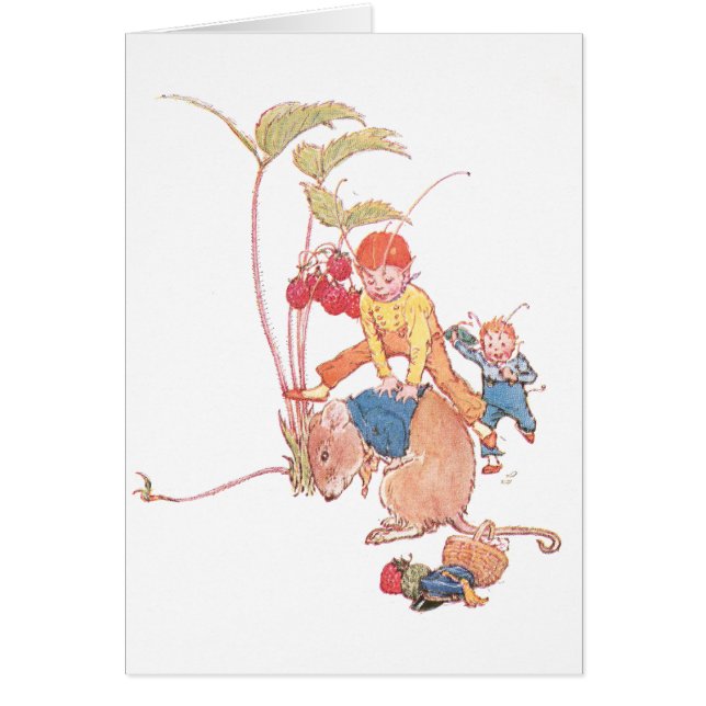 Maus u. Feen, die Bockspringen spielen (Vorne)