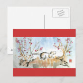 Maus und Berries Postkarte (Vorne/Hinten)