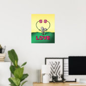 Maus und Blume Poster (Heimbüro)