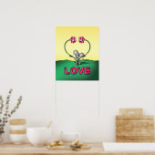 Maus und Blume Poster (Küche)