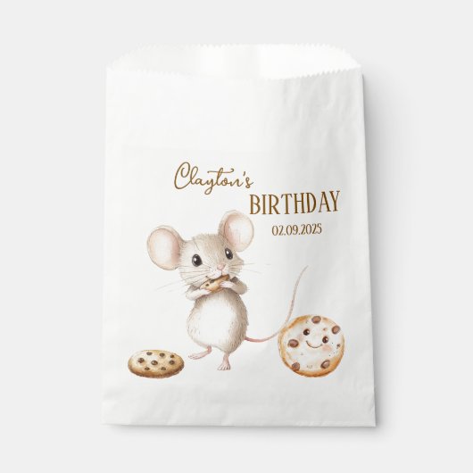 Maus und Cookie Gönnertafeln Geschenktütchen (Vorderseite)