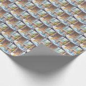 Maus und Ente in Blase im Bad Geschenkpapier (Ecke)