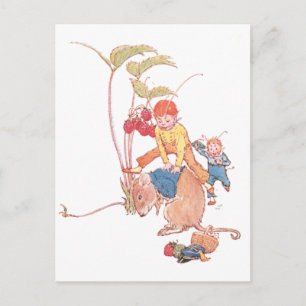 Maus und Fairies Leapfrosch spielen Postkarte