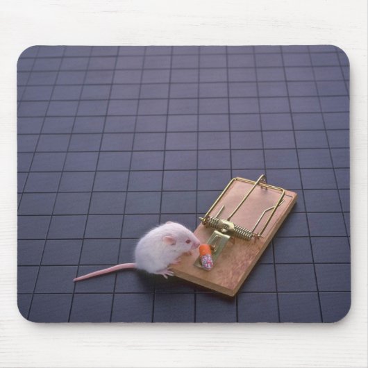 Maus und Falle Mousepad (Vorne)