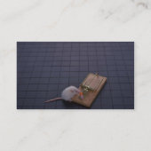 Maus und Falle Visitenkarte (Rückseite)