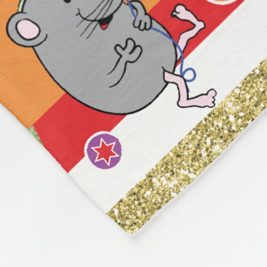 Maus und Freunde Hanukkah Fleece Blanket (Ecke)
