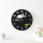 Maus und Käse Große Wanduhr (Zuhause)