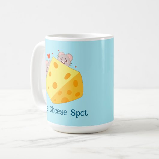 Maus und Käse Kaffeetasse (Vorderseite Links)