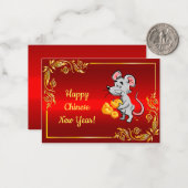 Maus und Käse Mitteilungskarte (Vorderseite/Rückseite Beispiel)