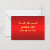 Maus und Käse Mitteilungskarte (Rückseite)